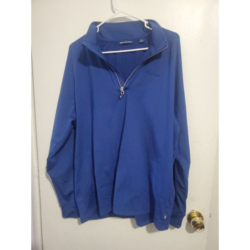 Mens Cutter & Buck Large 1/4 zip sweater